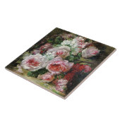 Frans Verhas  Bouquet van Rozen Tegeltje (Zijkant)