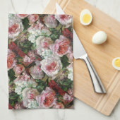 Frans Verhas Bouquet van Rozen Theedoek (Quarter Fold)