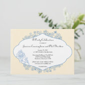 Frans Verloving of doucheuitnodiging Kaart (Staand voorkant)