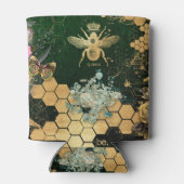 Frans, Victoriaans, bijen, floreel, goudfolie, bel Blikjeskoeler (Achterkant)