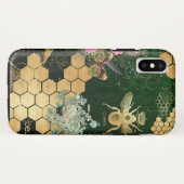 Frans, Victoriaans, bijen, floreel, goudfolie, bel Case-Mate iPhone Case (Achterkant (horizontaal))