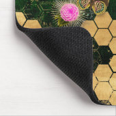 Frans, Victoriaans, bijen, floreel, goudfolie, bel Muismat (Hoek)