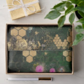 Frans, Victoriaans, bijen, floreel, goudfolie, bel Tissuepapier (Geschenk)