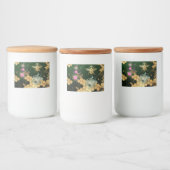 Frans, Victoriaans, bijen, floreel, goudfolie, bel Voedselcontainer Etiket (Flessen)
