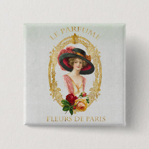  Frans Vierkante Button 5,1 Cm