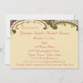 Frans Vintage Floral Vrijgezellenfeest Kaart (Achterkant)