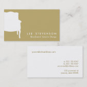 Frans Visitekaartje interieurontwerper (Voorkant / Achterkant)