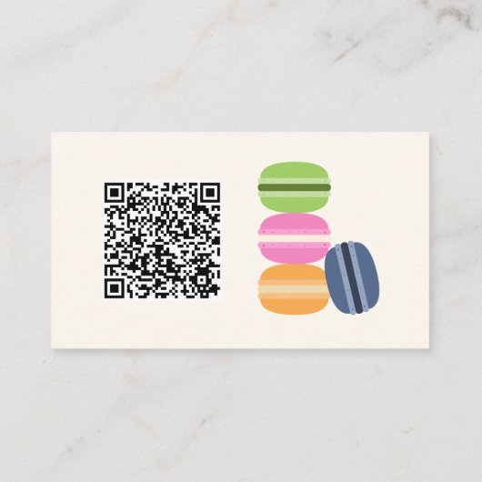 Frans Visitekaartje Macarons (Achterkant)