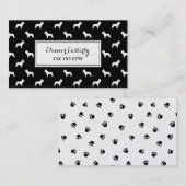 frans visitekaartje van Bulldog - zwart en goudkle (Voorkant / Achterkant)