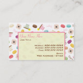 Frans Visitekaartje voor Macarons en Teacups (Achterkant)