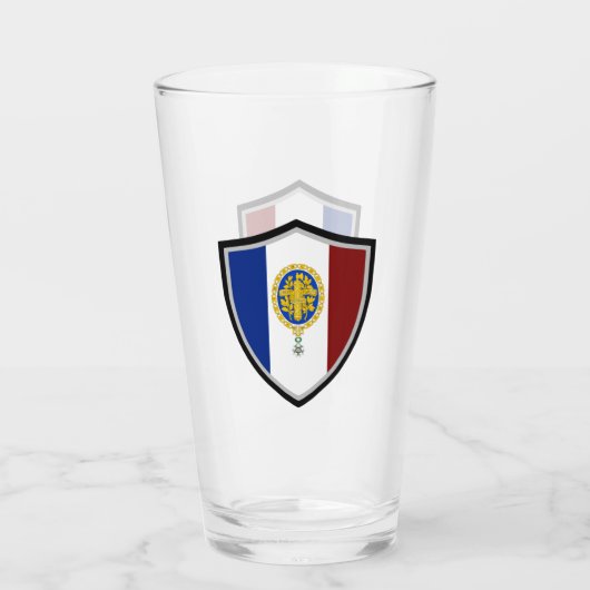 Frans vlagembleem glas (Achterkant)