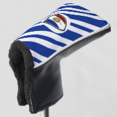 Frans vlagembleem golfheadcover (3/4 voorkant)