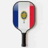 Frans vlagembleem pickleball paddle (Achterkant)