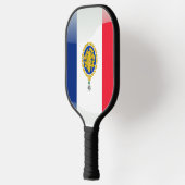 Frans vlagembleem pickleball paddle (Links)