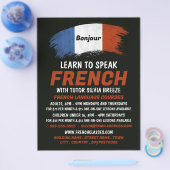 Frans vlaggenontwerp, Franse taalcursus Flyer (Enkel)