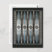 Frans vlecht quilt Briefkaart (Voorkant / Achterkant)