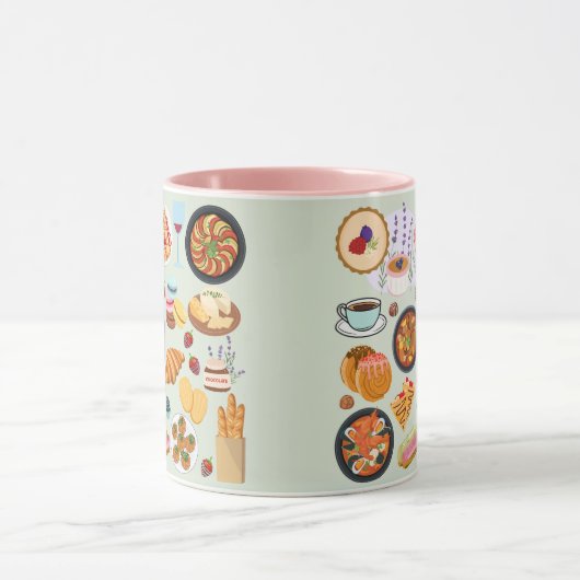 Frans voedsel mok (Midden)