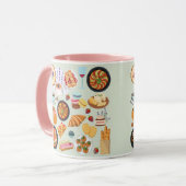 Frans voedsel mok (Voorkant links)