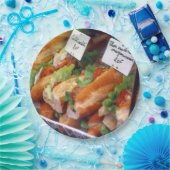 Frans voedsel papieren bordje (Feest)