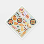 Frans voedsel servet (Hoek)