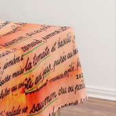 Frans voedsel tafelkleed (Voorbeeld)