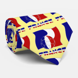 Frans Voetbal en vlag Stropdas