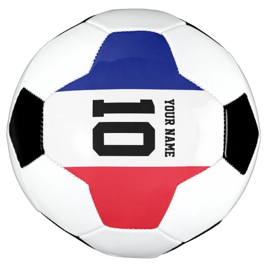 Frans voetbal met aangepast nummer van de jersey (Gedraaid)