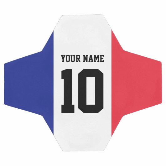 Frans voetbal met aangepast nummer van de jersey (Enkel)