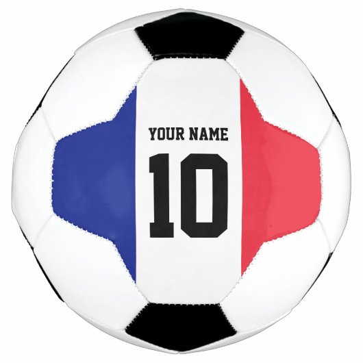 Frans voetbal met aangepast nummer van de jersey (Voorkant)