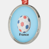 Frans Voetbal Metalen Ornament (Links)
