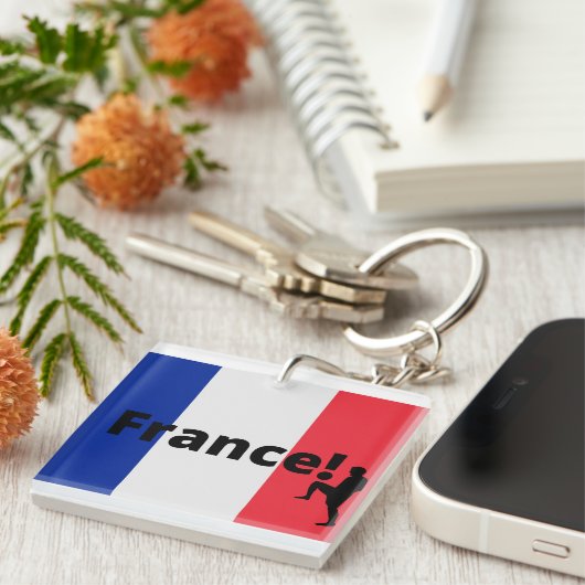 Frans voetbal sleutelhanger (Voorkant Rechts)