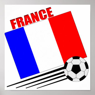 Frans voetbalteam poster