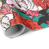 Frans volledig Bloom | Grote vogelcadeau Cadeaupapier (Rol Hoek)