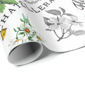 Frans voorjaarsbloem inpakpapier (Rol Hoek)