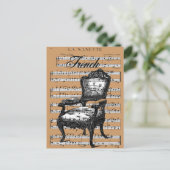 Frans voorzitterschap en muziek Briefkaart (Staand voorkant)