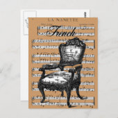 Frans voorzitterschap en muziek Briefkaart (Voorkant / Achterkant)