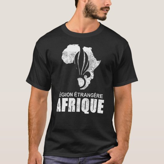 Frans vreemd Legion Legion Etrangere Afrique T-shirt (Voorkant)