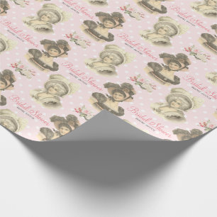  Frans Vrijgezellenfeest Roze Rozen Custom Cadeaupapier