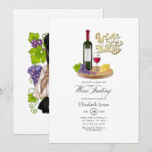 Frans Vrijgezellenfeest voor wijn- en kaasproeveri Kaart (Voorkant / Achterkant)