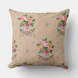  Frans Wallpaper Floral Pattern Cushion Kussen