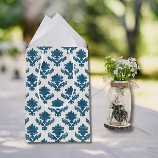 Frans wandtapijt blauw wit medium cadeauzakje