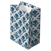 Frans wandtapijt blauw wit medium cadeauzakje (Voorkant Gekanteld)