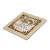  Frans waslabel Burlap Tegeltje (Zijkant)