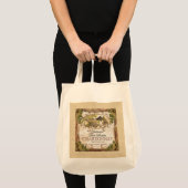 Frans waslabel Burlap Tote Bag (Voorkant (product))