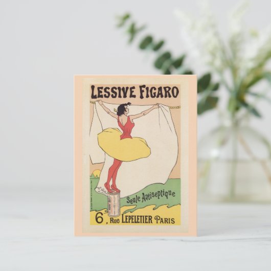 Frans wasmiddel en Briefkaart (Staand voorkant)