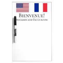 Frans Welkom USA en Franse vlag Kamerbericht