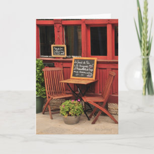 Frans Wenskaart Cafe Kaart