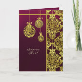 frans wenskaart voor vrolijk kerstfeest feestdagen kaart (Voorkant)