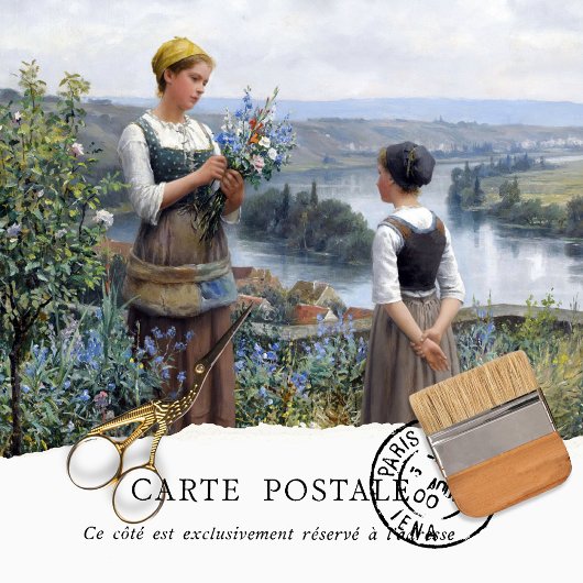  Frans werkblad voor vrouwen die de druppel op de  Tissuepapier