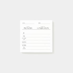 Frans   Werkwoorden Vervoeging Praktijk Post-it® Notes